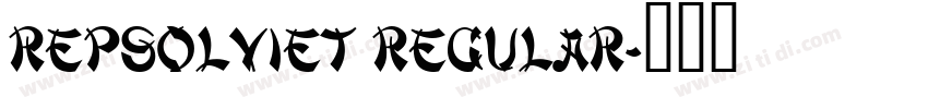 RepsolViet Regular字体转换